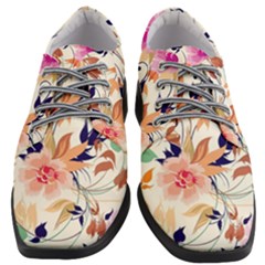 Abstract Floral Background Women Heeled Oxford Shoes by nateshop