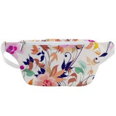 Abstract Floral Background Waist Bag 