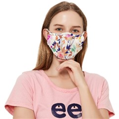 Abstract Floral Background Fitted Cloth Face Mask (adult) by nateshop