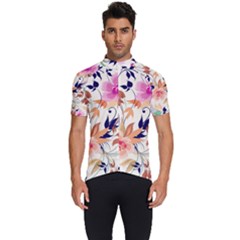 Abstract Floral Background Men s Short Sleeve Cycling Jersey by nateshop