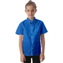 Blue Abstract, Background Pattern Kids  Short Sleeve Shirt View1