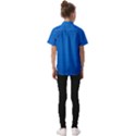 Blue Abstract, Background Pattern Kids  Short Sleeve Shirt View2