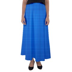 Blue Abstract, Background Pattern Flared Maxi Skirt