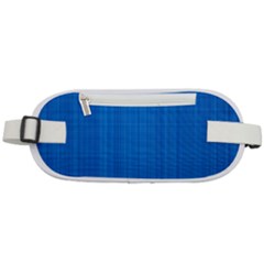 Blue Abstract, Background Pattern Rounded Waist Pouch