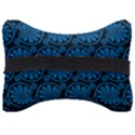 Blue Floral Pattern Floral Greek Ornaments Seat Head Rest Cushion View2