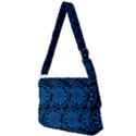 Blue Floral Pattern Floral Greek Ornaments Full Print Messenger Bag (S) View2