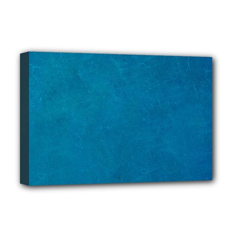 Blue Stone Texture Grunge, Stone Backgrounds Deluxe Canvas 18  X 12  (stretched) by nateshop