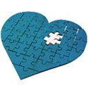 Blue Stone Texture Grunge, Stone Backgrounds Wooden Puzzle Heart View2