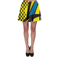 Colorful Abstract Background Art Skater Skirt by nateshop