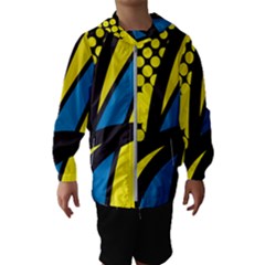 Colorful Abstract Background Art Kids  Hooded Windbreaker