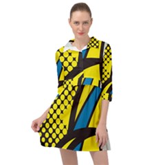 Colorful Abstract Background Art Mini Skater Shirt Dress by nateshop