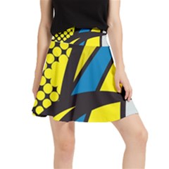 Colorful Abstract Background Art Waistband Skirt by nateshop