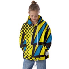 Colorful Abstract Background Art Kids  Oversized Hoodie