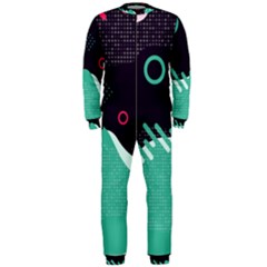 Colorful Background, Material Design, Geometric Shapes Onepiece Jumpsuit (men) by nateshop