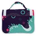 Colorful Background, Material Design, Geometric Shapes Satchel Handbag View3