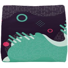 Colorful Background, Material Design, Geometric Shapes Seat Cushion by nateshop