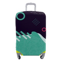 Colorful Background, Material Design, Geometric Shapes Luggage Cover (small) by nateshop