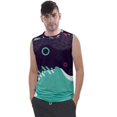 Colorful Background, Material Design, Geometric Shapes Men s Regular Tank Top by nateshop