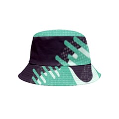 Colorful Background, Material Design, Geometric Shapes Bucket Hat (kids)