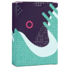 Colorful Background, Material Design, Geometric Shapes Playing Cards Single Design (rectangle) With Custom Box