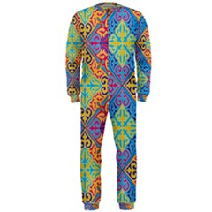 Colorful Floral Ornament, Floral Patterns Onepiece Jumpsuit (men) by nateshop