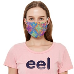 Colorful Floral Ornament, Floral Patterns Cloth Face Mask (adult) by nateshop