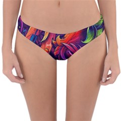 Colorful Floral Patterns, Abstract Floral Background Reversible Hipster Bikini Bottoms by nateshop