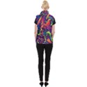 Colorful Floral Patterns, Abstract Floral Background Women s Button Up Vest View2