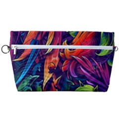 Colorful Floral Patterns, Abstract Floral Background Handbag Organizer by nateshop