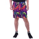 Colorful Floral Patterns, Abstract Floral Background Men s Pocket Shorts View1