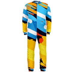 Colorful Paint Strokes Onepiece Jumpsuit (men) by nateshop