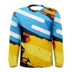 Colorful Paint Strokes Men s Long Sleeve T-shirt by nateshop