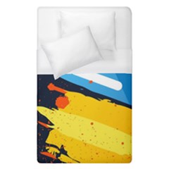 Colorful Paint Strokes Duvet Cover (single Size) by nateshop