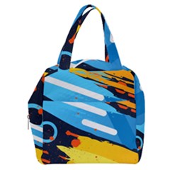 Colorful Paint Strokes Boxy Hand Bag by nateshop