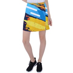 Colorful Paint Strokes Tennis Skirt by nateshop