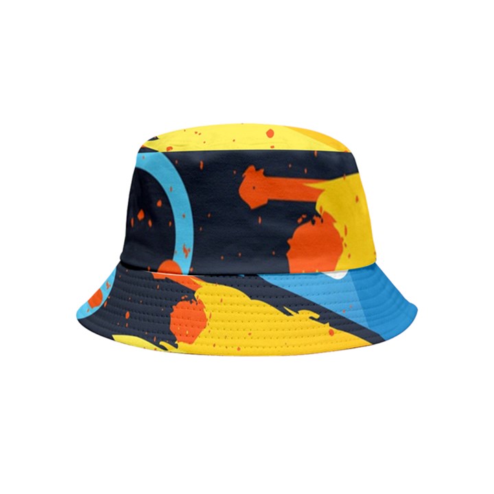 Colorful Paint Strokes Bucket Hat (Kids)