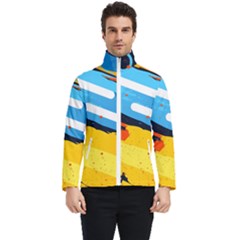 Colorful Paint Strokes Men s Bomber Jacket