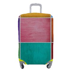 Colorful Squares, Abstract, Art, Background Luggage Cover (small) by nateshop