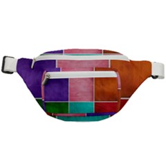 Colorful Squares, Abstract, Art, Background Fanny Pack by nateshop