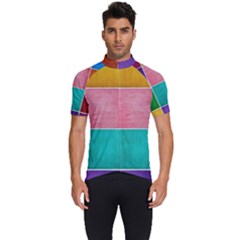 Colorful Squares, Abstract, Art, Background Men s Short Sleeve Cycling Jersey by nateshop