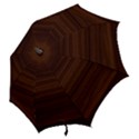 Dark Brown Wood Texture, Cherry Wood Texture, Wooden Hook Handle Umbrellas (Small) View2