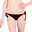 Dark Brown Wood Texture, Cherry Wood Texture, Wooden Bikini Bottoms View1