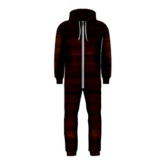 Dark Brown Wood Texture, Cherry Wood Texture, Wooden Hooded Jumpsuit (kids) by nateshop