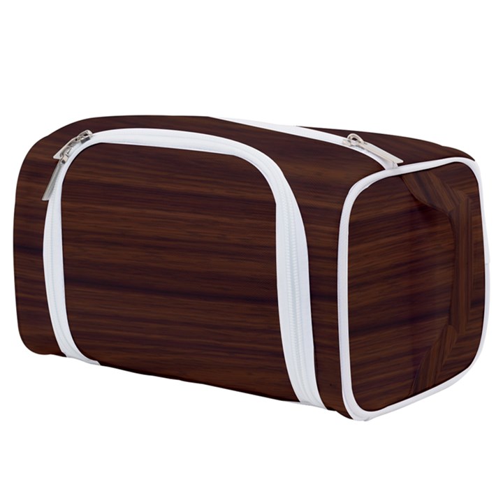 Dark Brown Wood Texture, Cherry Wood Texture, Wooden Toiletries Pouch