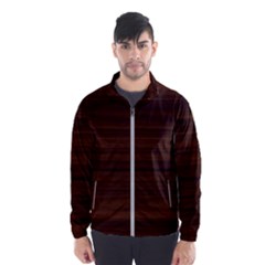 Dark Brown Wood Texture, Cherry Wood Texture, Wooden Men s Windbreaker