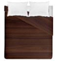 Dark Brown Wood Texture, Cherry Wood Texture, Wooden Duvet Cover Double Side (Queen Size) View1