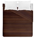 Dark Brown Wood Texture, Cherry Wood Texture, Wooden Duvet Cover Double Side (Queen Size) View2