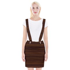 Dark Brown Wood Texture, Cherry Wood Texture, Wooden Braces Suspender Skirt by nateshop