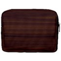 Dark Brown Wood Texture, Cherry Wood Texture, Wooden Make Up Pouch (Large) View2