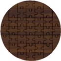 Dark Brown Wood Texture, Cherry Wood Texture, Wooden Wooden Puzzle Round View1